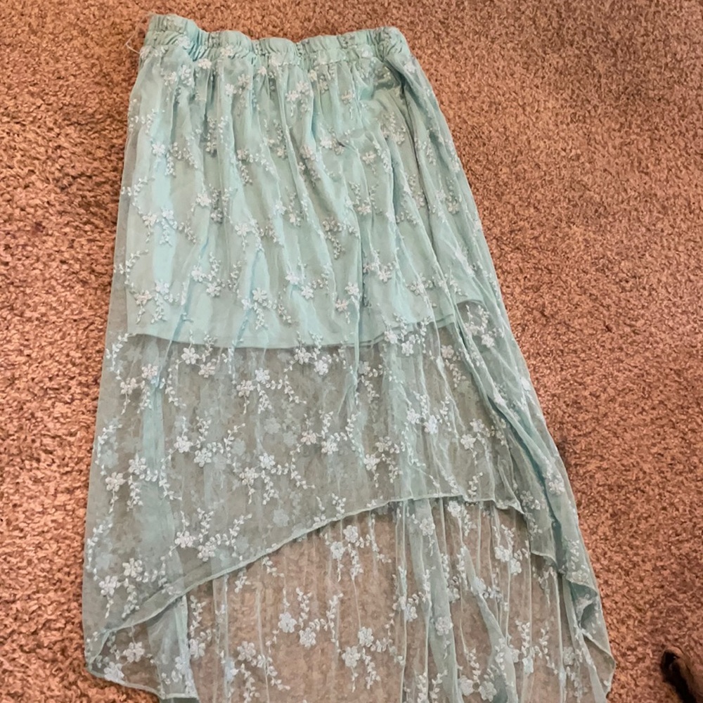 Spring high low skirt